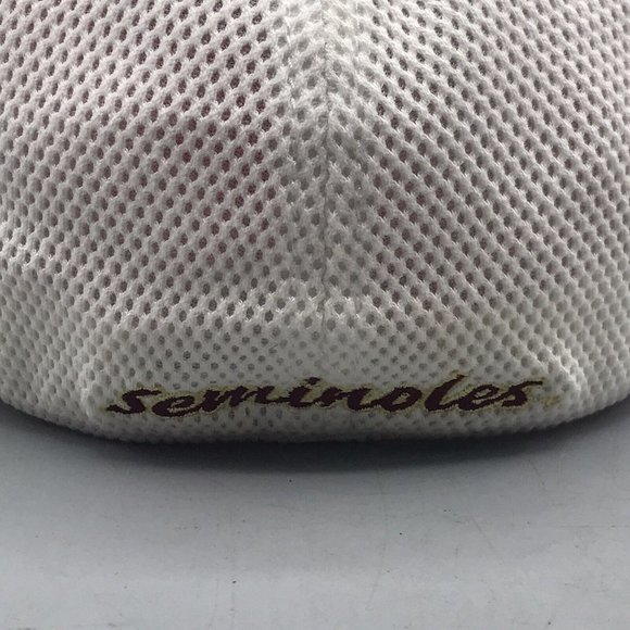 FSU The Game A-Flex Hat Cap One Size Stretch Garnet & Gold Seminoles Mesh EUC - Picture 4 of 8